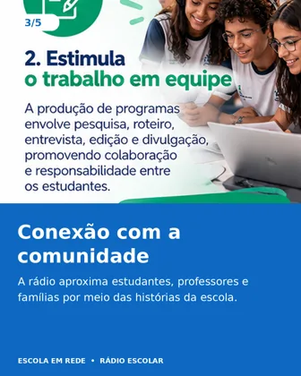 Carrossel radio escolar 03 — Rádio Escolar, Escola em Rede