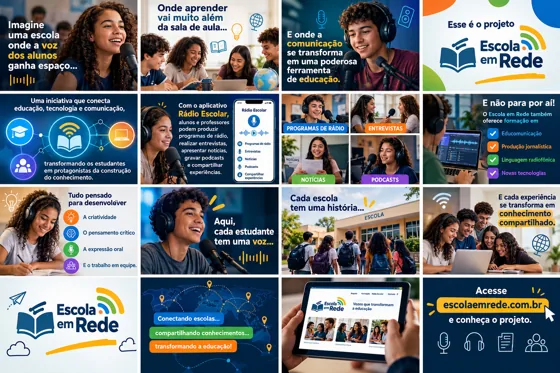 Escola em rede: vozes que transformam — Rádio Escolar, Escola em Rede