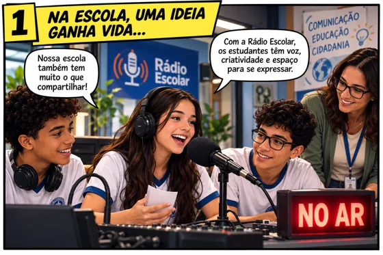 Radio sala — Rádio Escolar, Escola em Rede